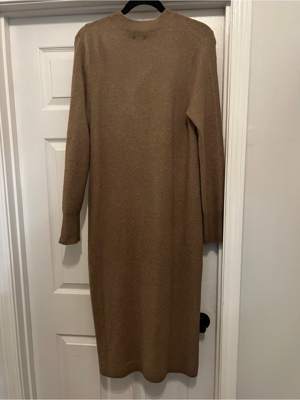 J. Crew Camel Knit Midi Sweater Dress